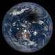 Image for article titled Earth Looks Bruised in the Shadow of the Eclipse